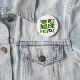 Badge Rond 5 Cm Réduire la réutilisation du recyclage