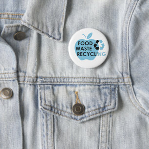 Badge Rond 5 Cm Réduire les déchets alimentaires