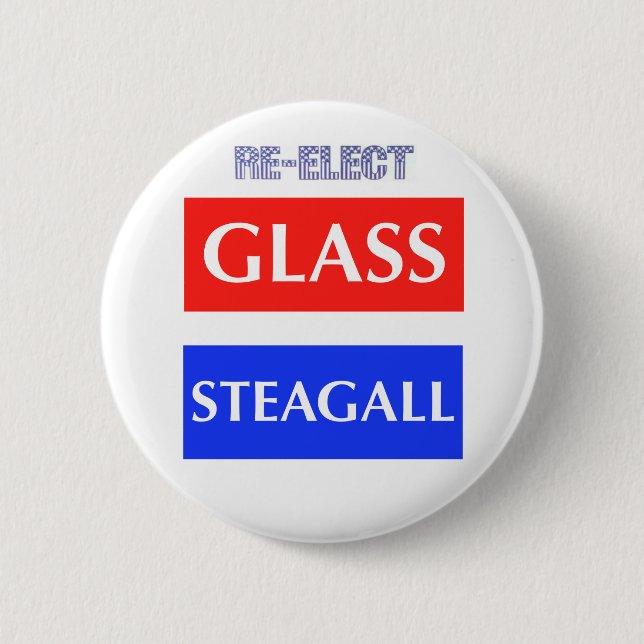 Badge Rond 5 Cm RÉÉLISEZ Steagall en verre (Devant)