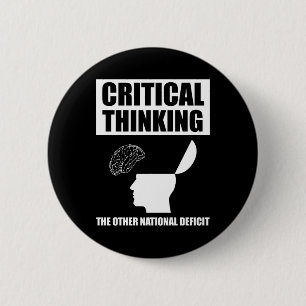 Badge Rond 5 Cm Réflexion critique sur l'autre déficit national