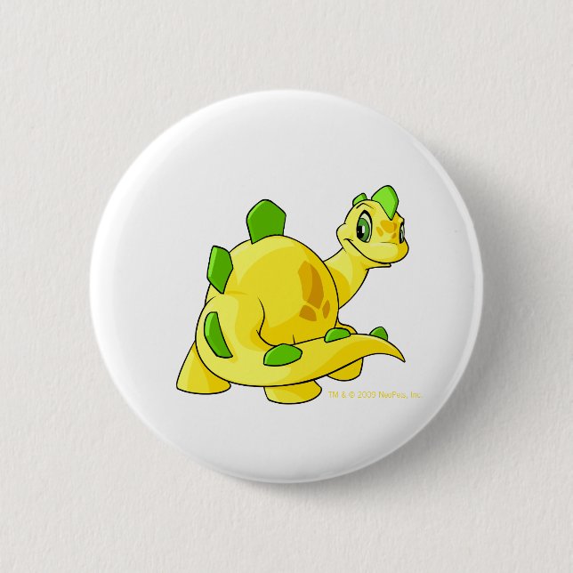 Badge Rond 5 Cm Regarder Chomby jaune (Devant)