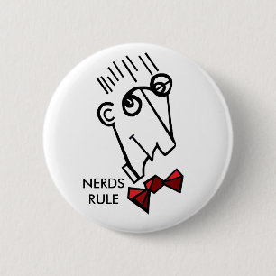Badge Rond 5 Cm Règle Nerds