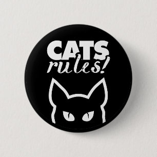 Badge Rond 5 Cm Règles relatives aux chats