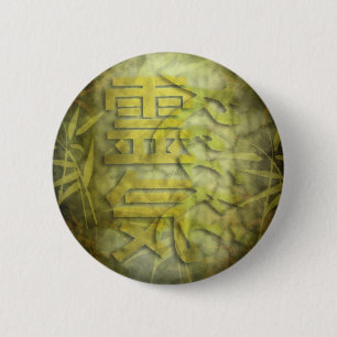 Badge Rond 5 Cm REIKI / design bambou