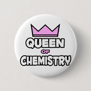 Badge Rond 5 Cm Reine de chimie