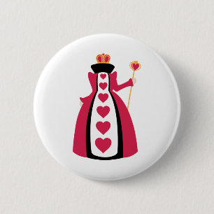 Badge Rond 5 Cm Reine de coeur