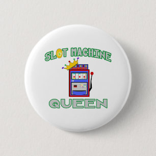 Badge Rond 5 Cm Reine de machine à sous