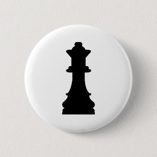 Badge Rond 5 Cm Reine d'échecs