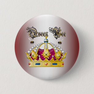 Badge Rond 5 Cm Reine des abeilles #2