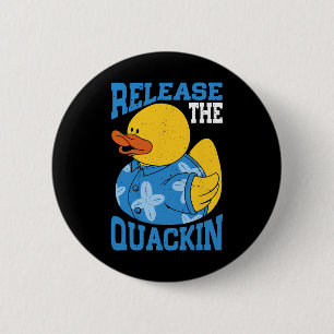 Badge Rond 5 Cm Relâchez Le Quackin Gym Bodybuilding -