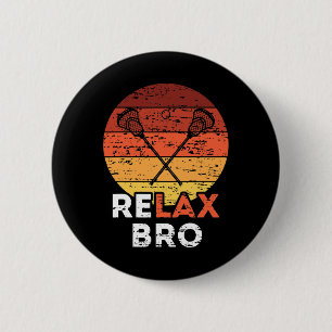 Badge Rond 5 Cm Relax Bro - Lacrosse