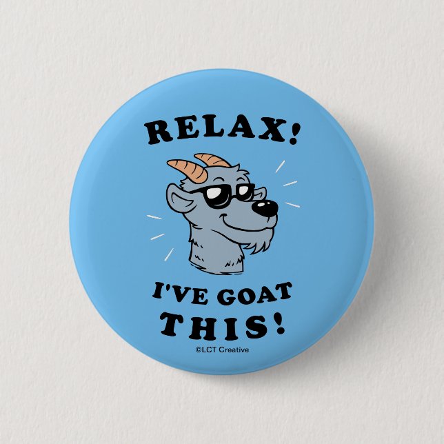 Badge Rond 5 Cm Relax ! J'ai chéri ça (Devant)