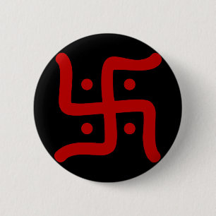 Badge Rond 5 Cm religion indoue traditionnelle indienne de symbole