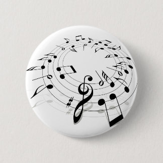 Badge Rond 5 Cm Remous de musique