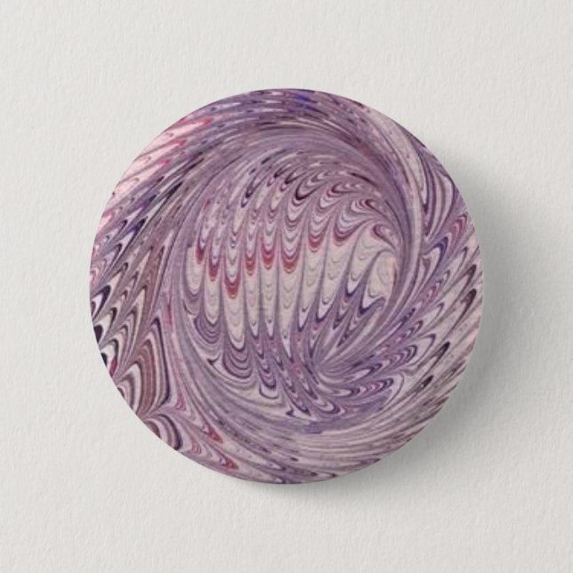 Badge Rond 5 Cm Remous de papier marbré (lavande) (Devant)