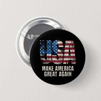 Badge Rond 5 Cm Rendre à l'Amérique sa grandeur Sticker