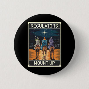 Badge Rond 5 Cm Renne de Noël à montage régulateur