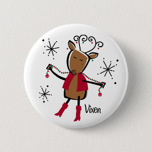 Badge Rond 5 Cm Renne de renarde