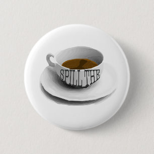 Badge Rond 5 Cm Renversez le SIS de thé