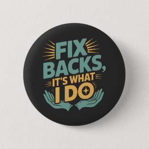 Badge Rond 5 Cm Réparez les dossiers C’est ce que je fais Citation