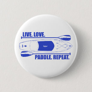 Badge Rond 5 Cm Répéter la pagaie d'amour en direct