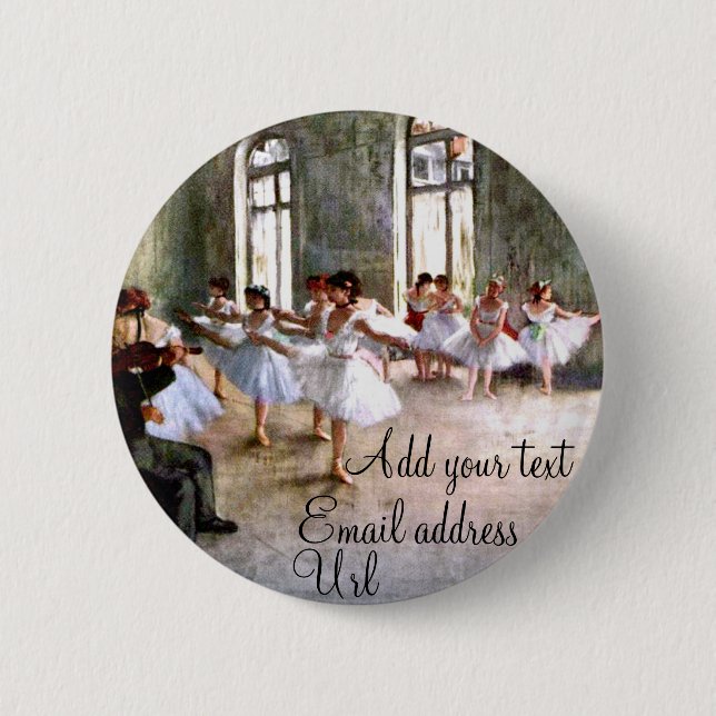 Badge Rond 5 Cm Répétition de ballet (Devant)