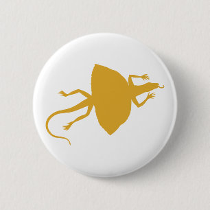 Badge Rond 5 Cm Reptile jaune