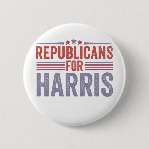 Badge Rond 5 Cm Républicains Pour Harris Election 2024