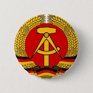 Badge Rond 5 Cm République démocratique allemande