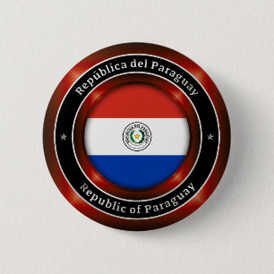 Badge Rond 5 Cm République du Paraguay