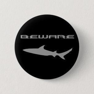 Badge Rond 5 Cm Requin