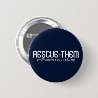 Badge Rond 5 Cm Rescue Them: End Human trafficking Button