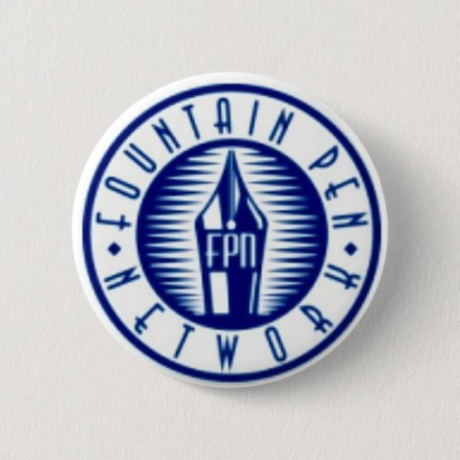 Badge Rond 5 Cm Réseau de stylo-plume (Devant)