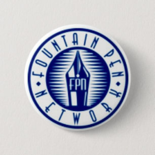 Badge Rond 5 Cm Réseau de stylo-plume
