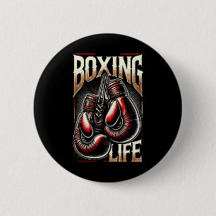 Badge Rond 5 Cm Résilience D'Entraînement En Boxe Pour La Vie De B