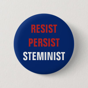 Badge Rond 5 Cm Résistance patriotique persister STEMinist