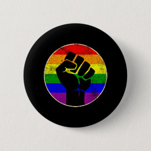 Badge Rond 5 Cm Résiste Powe Powe de résistance à l'arc-en-ciel Le