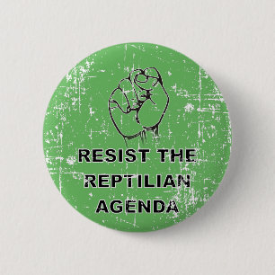 Badge Rond 5 Cm Résister À L'Agenda Républicain