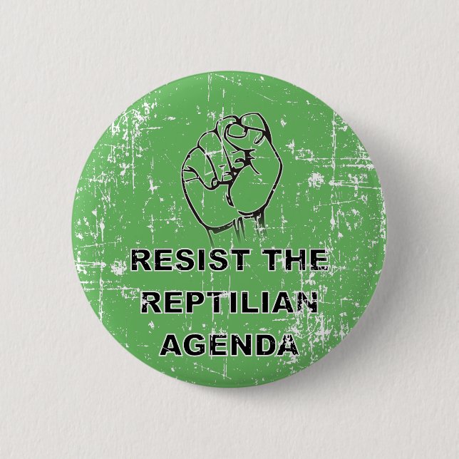 Badge Rond 5 Cm Résister À L'Agenda Républicain (Devant)