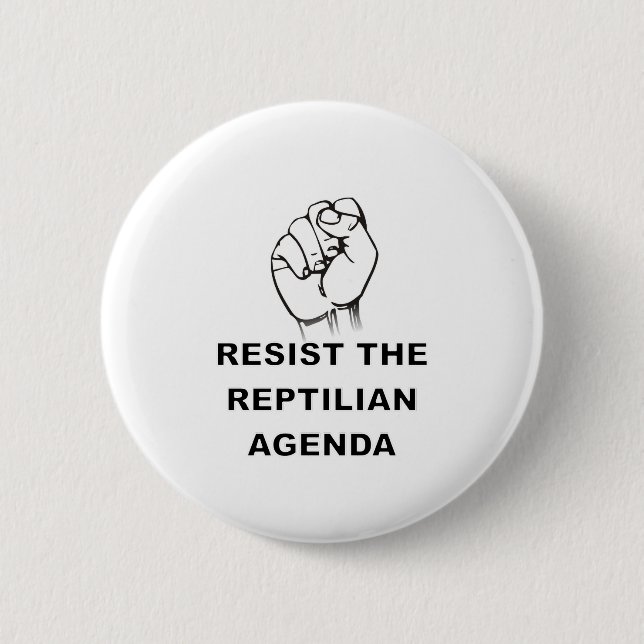 Badge Rond 5 Cm Résister À L'Agenda Républicain (Devant)