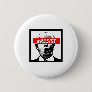 Badge Rond 5 Cm Résister à Trump