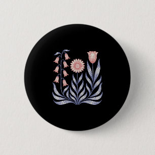 Badge Rond 5 Cm Résister subtilement Trump Digitale Gantelée Daisy