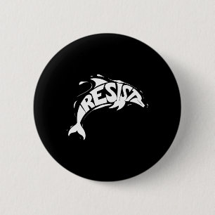 Badge Rond 5 Cm Résister Trump Dauphin Protestation Anti Trump Pol