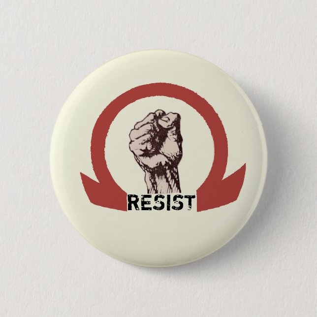BADGE ROND 5 CM RÉSISTEZ (Devant)