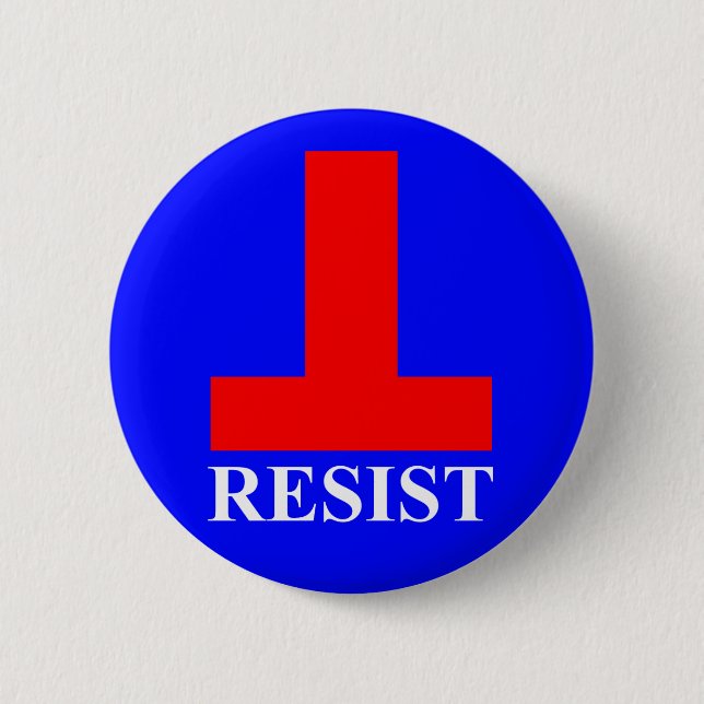 Badge Rond 5 Cm Résistez (Devant)