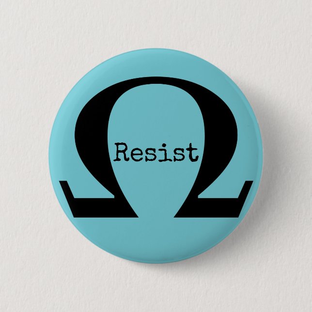 Badge Rond 5 Cm Résistez au bouton (Devant)