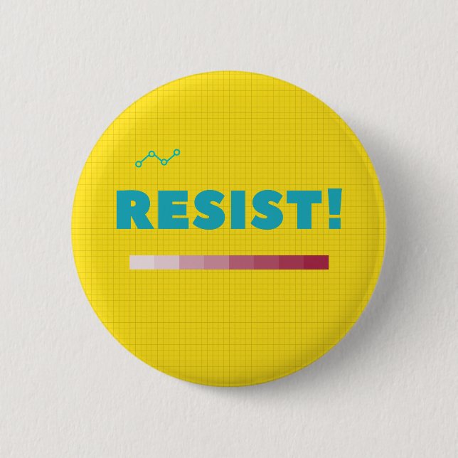 Badge Rond 5 Cm Résistez au bouton (Devant)