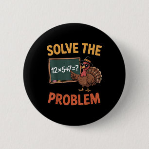 Badge Rond 5 Cm Résoudre le problème 67 Mème Turquie Prof de maths