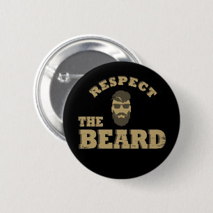 Badge Rond 5 Cm respect the man with beard