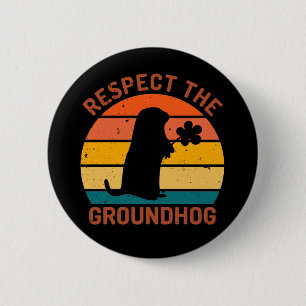 Badge Rond 5 Cm Respecter La Marmotte